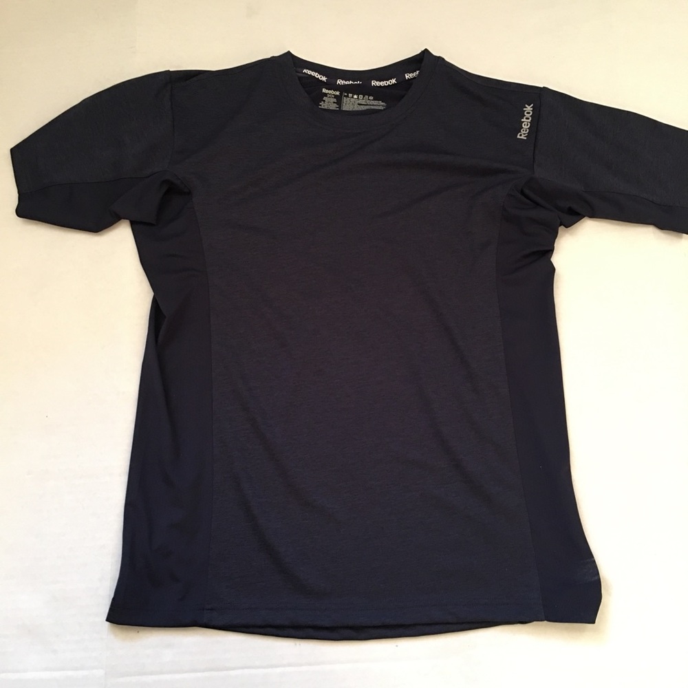 Reebok mens sports t-shirt, dark gray, small